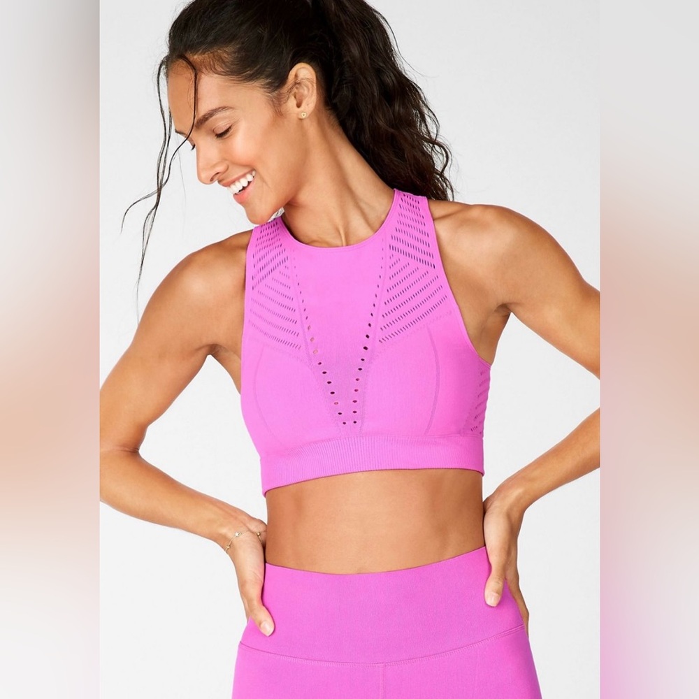 Fabletics Sculptknit Pink Set